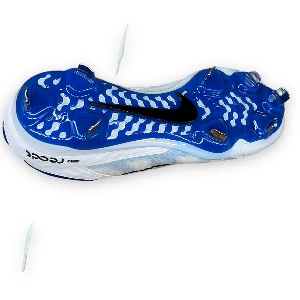 Nike Women's Baseball Cleats Softball Size 9.5 HyperDiamond‎ 4 Elite White Blue